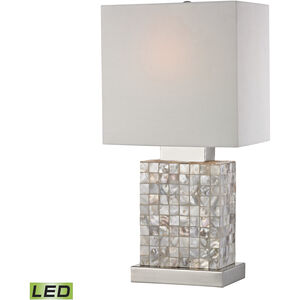 Sterling 17 inch 9.00 watt Natural with Chrome Table Lamp Portable Light