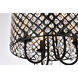 Elise 4 Light 14 inch Black Flush Mount Ceiling Light