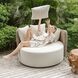 Sunset Light Gray and Oyster White Outdoor Swivel Day Bed