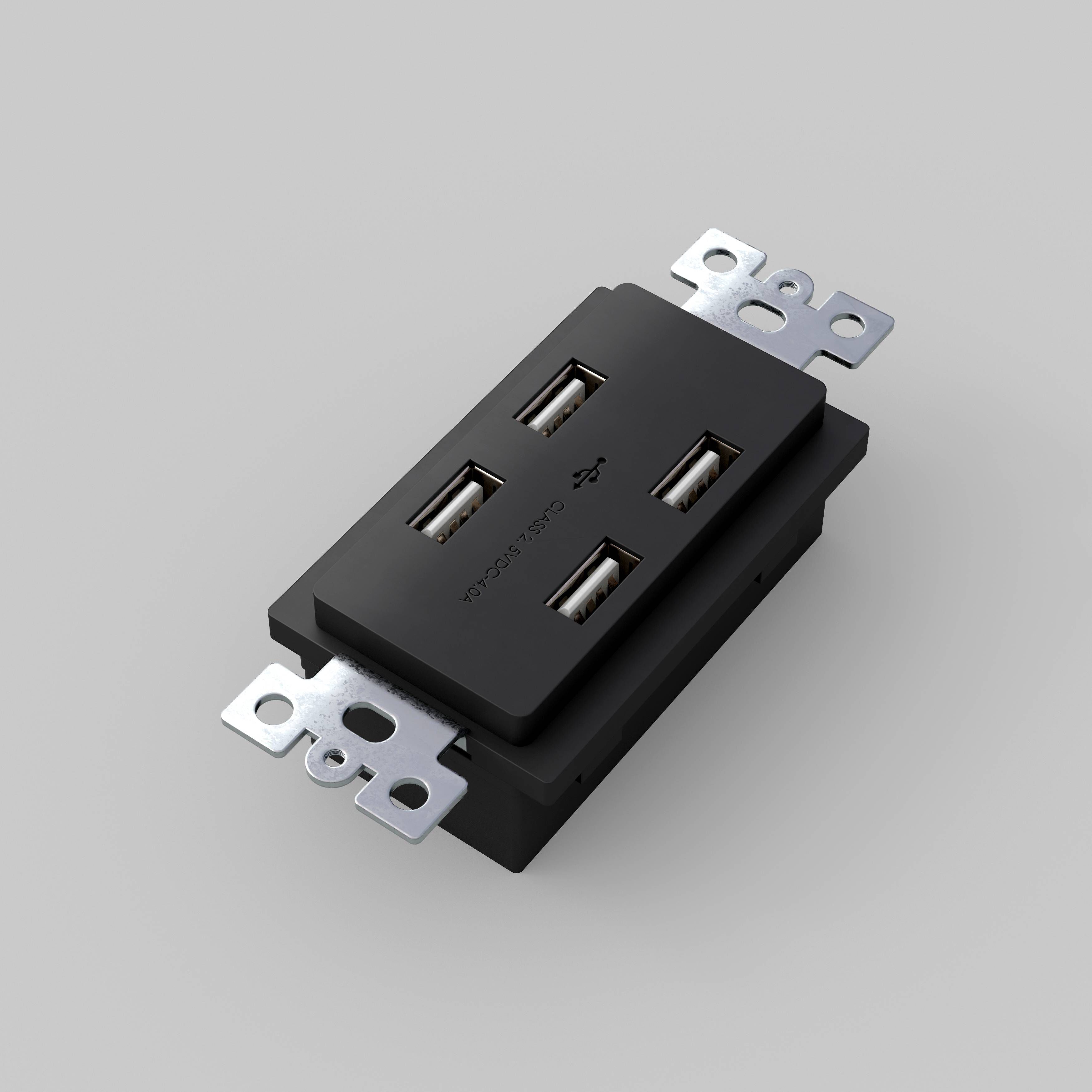 Outlet 5 Black Module, USB