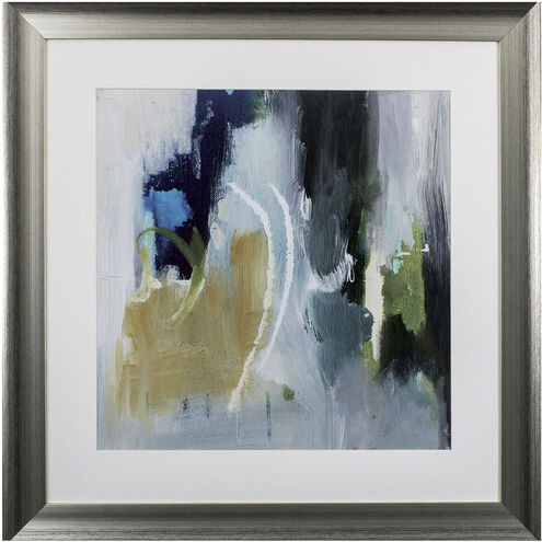 Floating Fantasies Green and Gray Framed Art