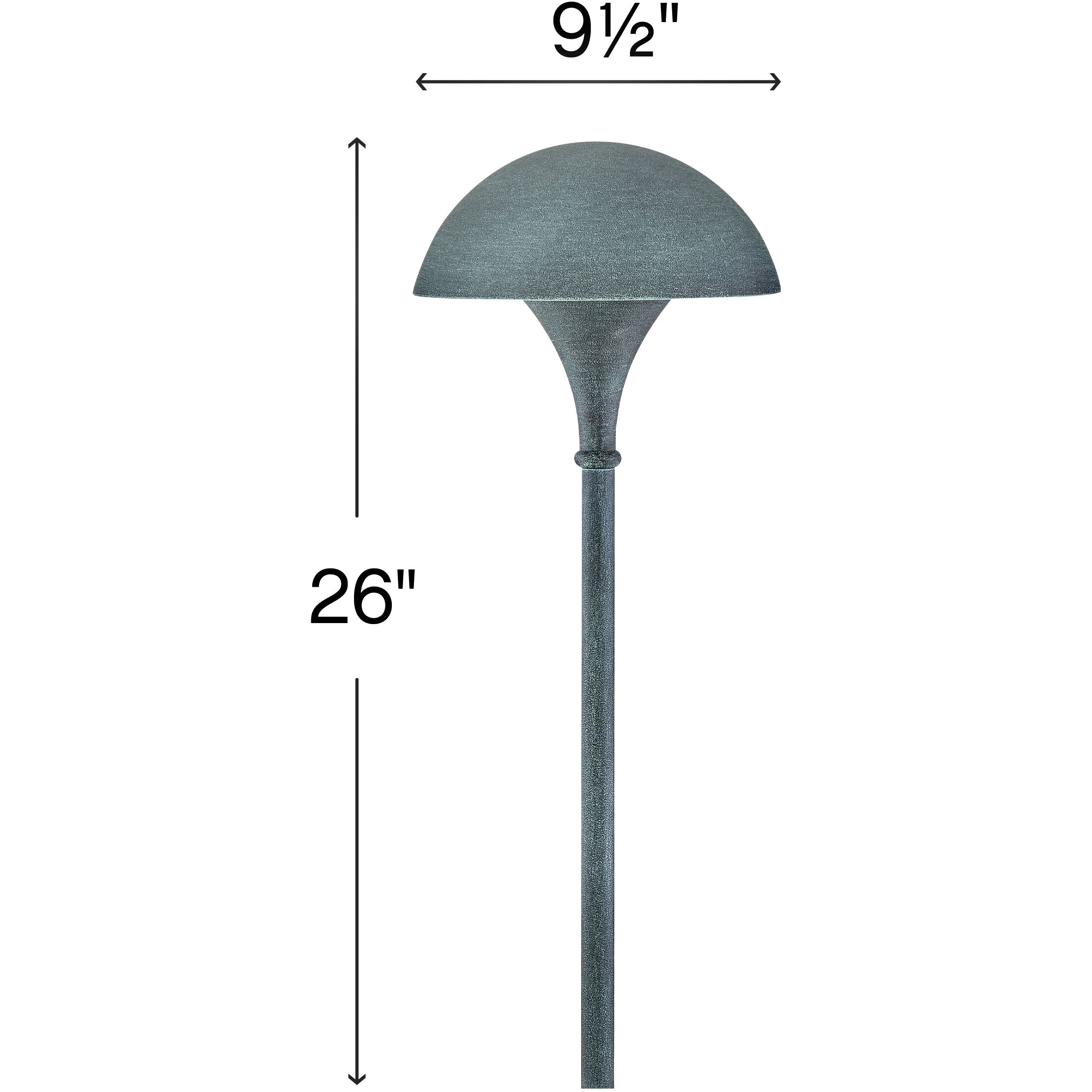 Mushroom 120v 8.00 watt Verde Path Light
