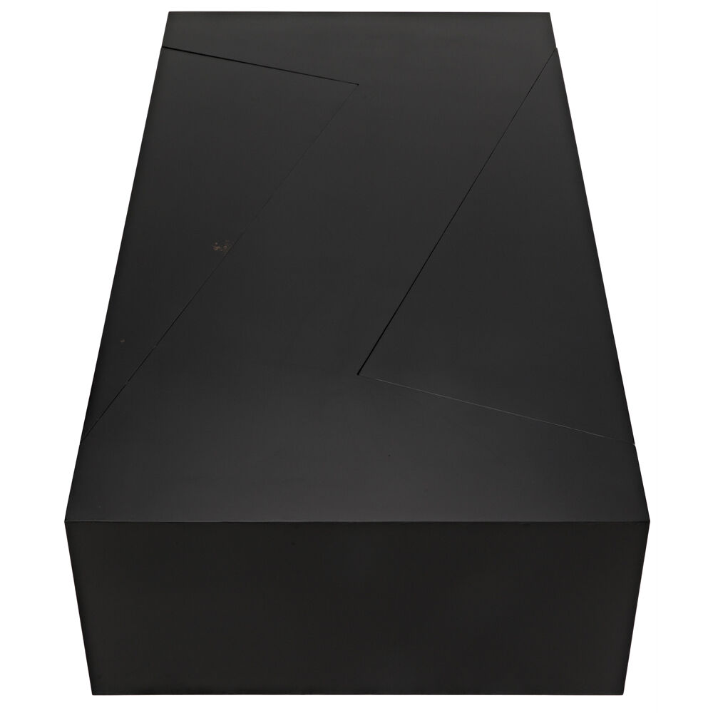 Element 68 X 36 inch Matte Black Coffee Table