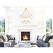 Arya LED 39 inch Satin Gold Chandelier Ceiling Light