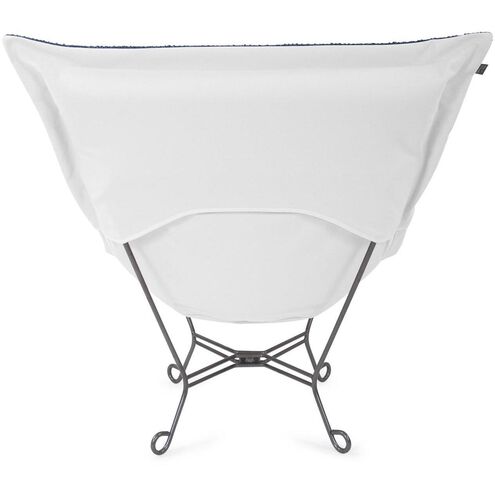 Alicante Indigo Patio Scroll Puff Chair