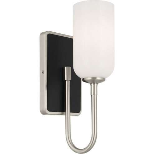 Solia LED 5 inch Brushed Nickel with Black Wall Sconce Wall Light