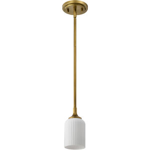 Solara 5 inch Natural Brass Pendant Ceiling Light
