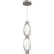 Gem LED 28 inch Metallic Beige Silver Pendant Ceiling Light in Clear, Mandrel