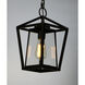 Artisan 1 Light 8 inch Black Outdoor Hanging Lantern