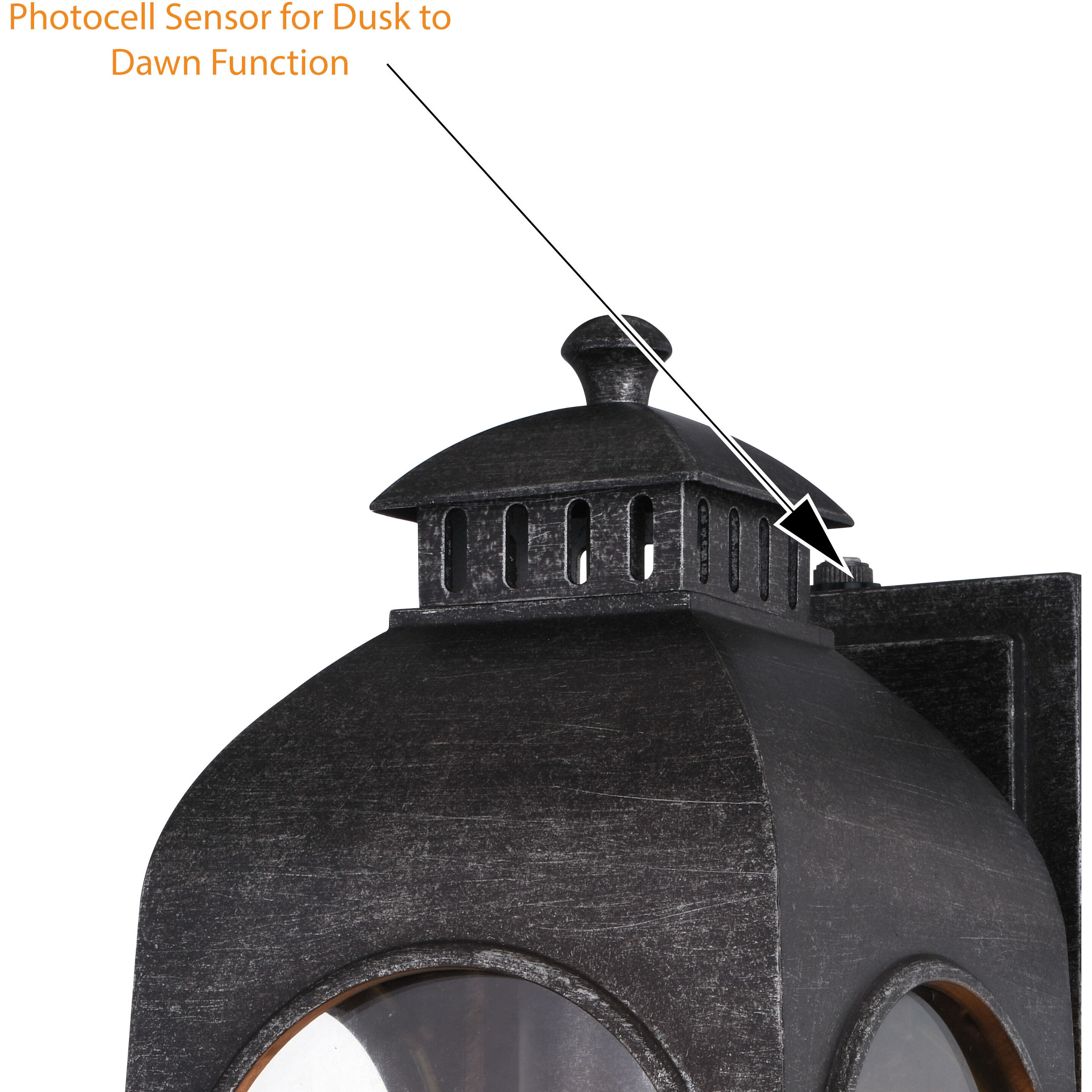 Pilsen LED 14.25 inch Brushed Charcoal Outdoor Wall