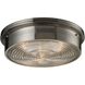Chadwick 3 Light 15 inch Brushed Nickel Flush Mount Ceiling Light