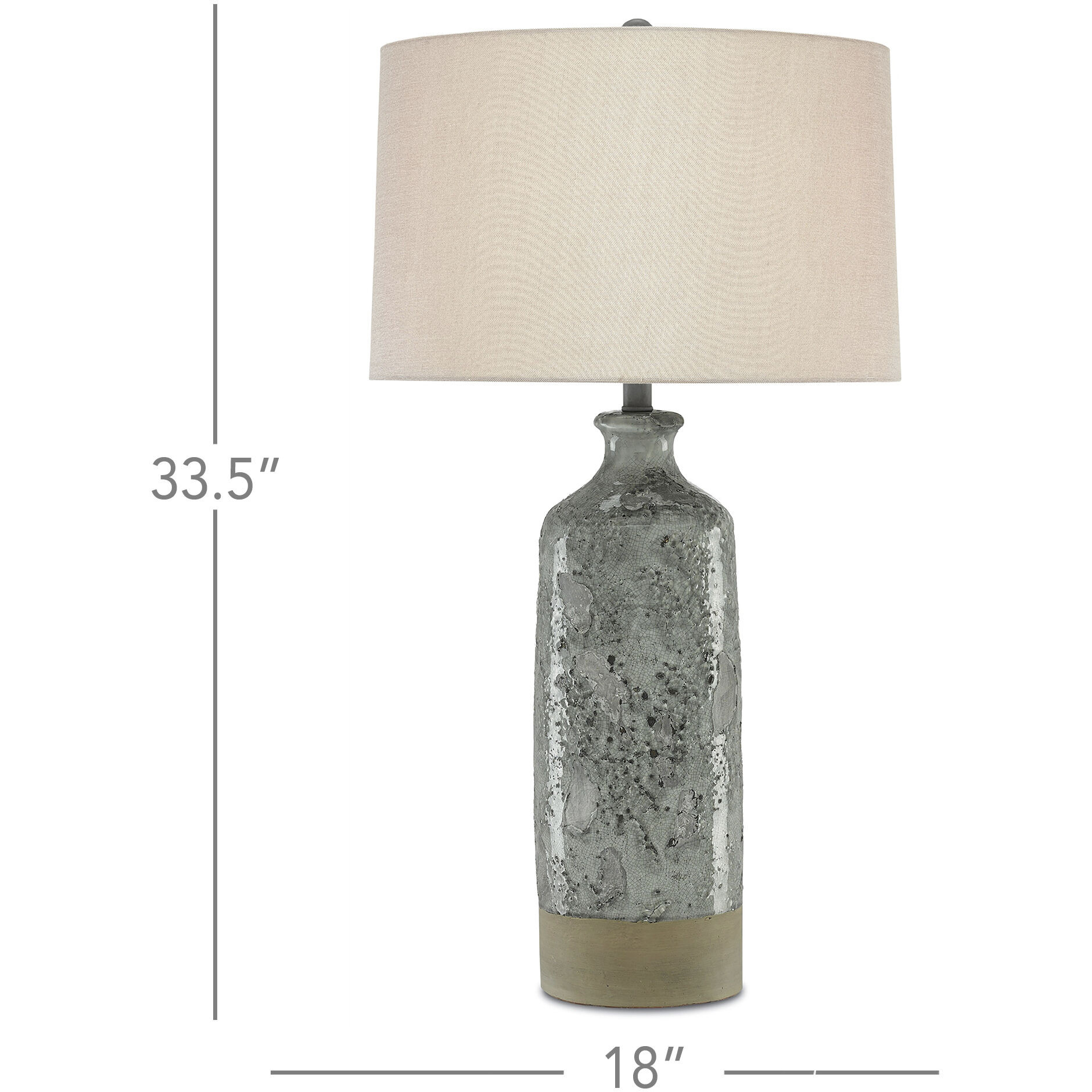 Stargazer 33.5 inch 150 watt Celadon Crackle/Gray Table Lamp Portable Light
