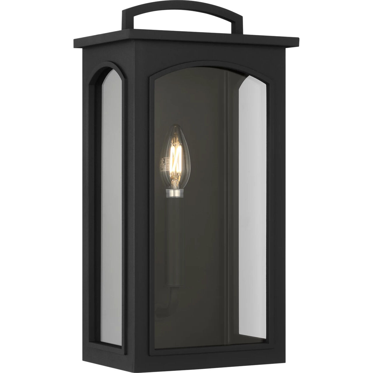 C&M by Chapman & Myers Modesto 1 Light 15.38 inch Textured Black Outdoor Wall Lantern