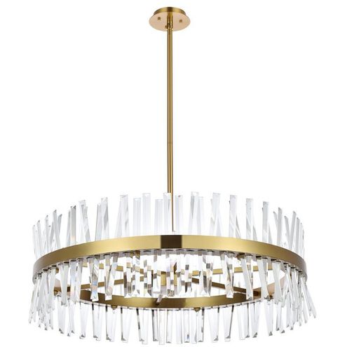 Serephina 16 Light 36 inch Satin Gold Chandelier Ceiling Light