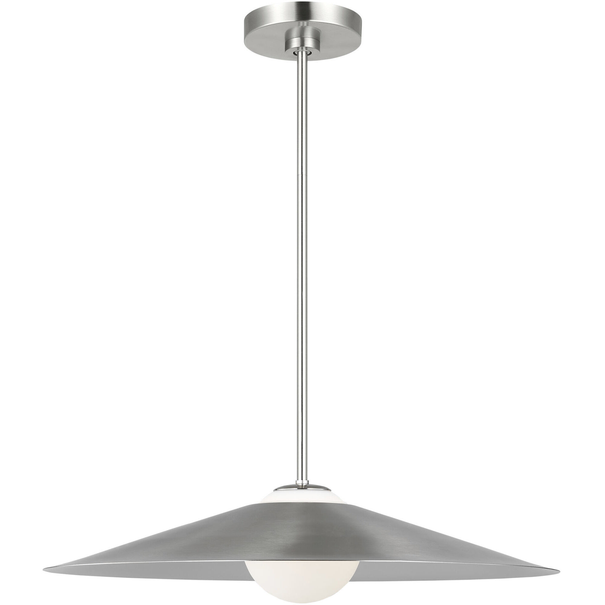Drew & Jonathan Astra 1 Light 24 inch Brushed Nickel Pendant Ceiling Light, Medium