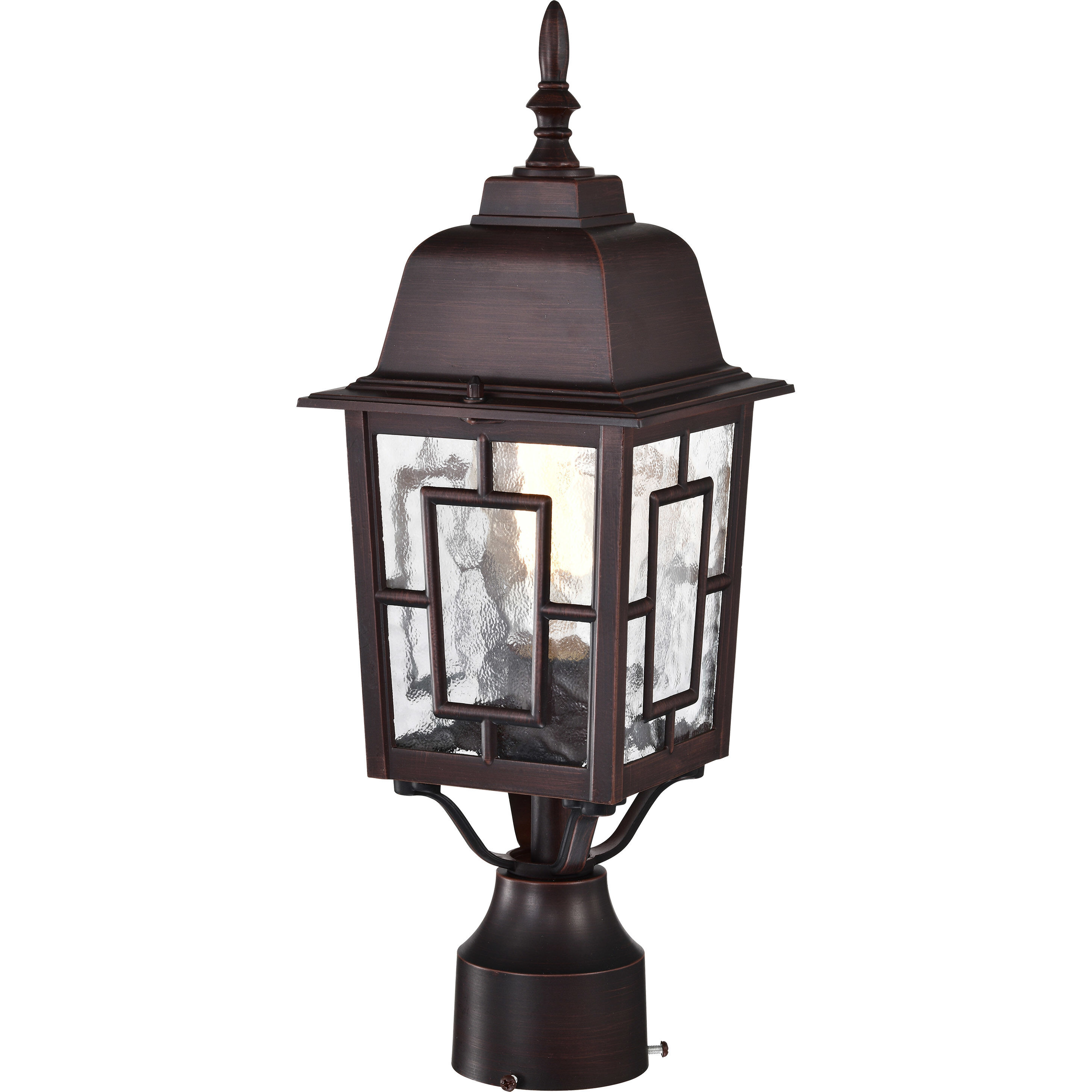 Banyan 1 Light 17 inch Rustic Bronze Outdoor Post Light