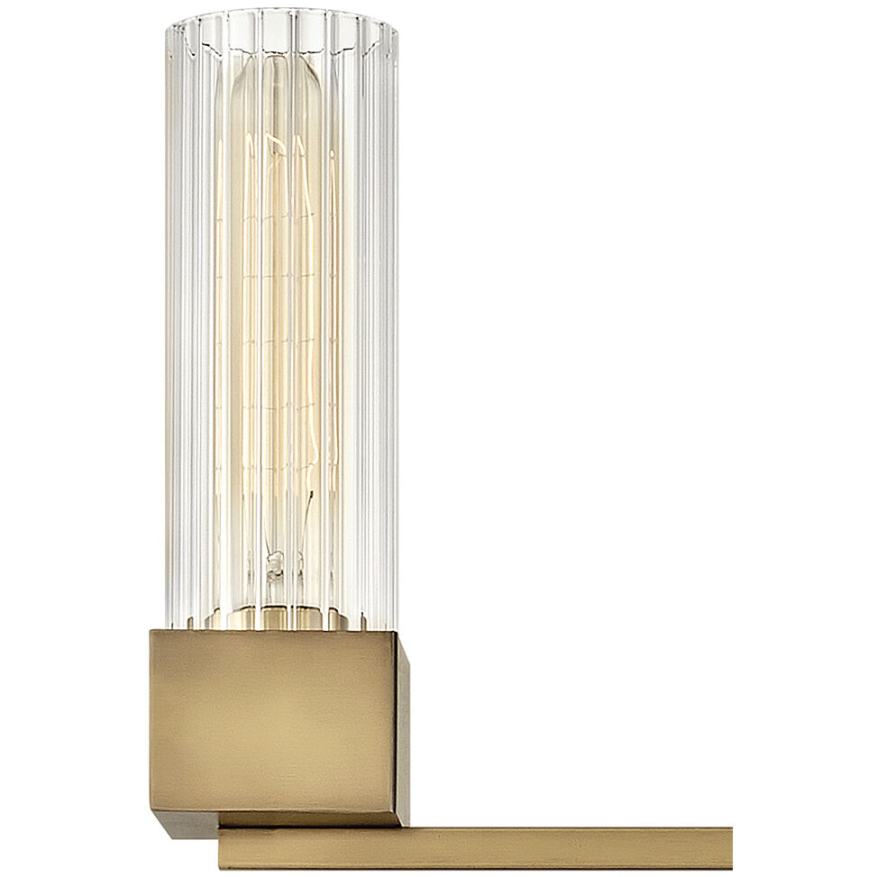 Xander 3 Light 23 inch Heritage Brass Vanity Light Wall Light