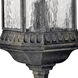 Regal LED 32 inch Black Granite Outdoor Wall Mount Lantern, Large