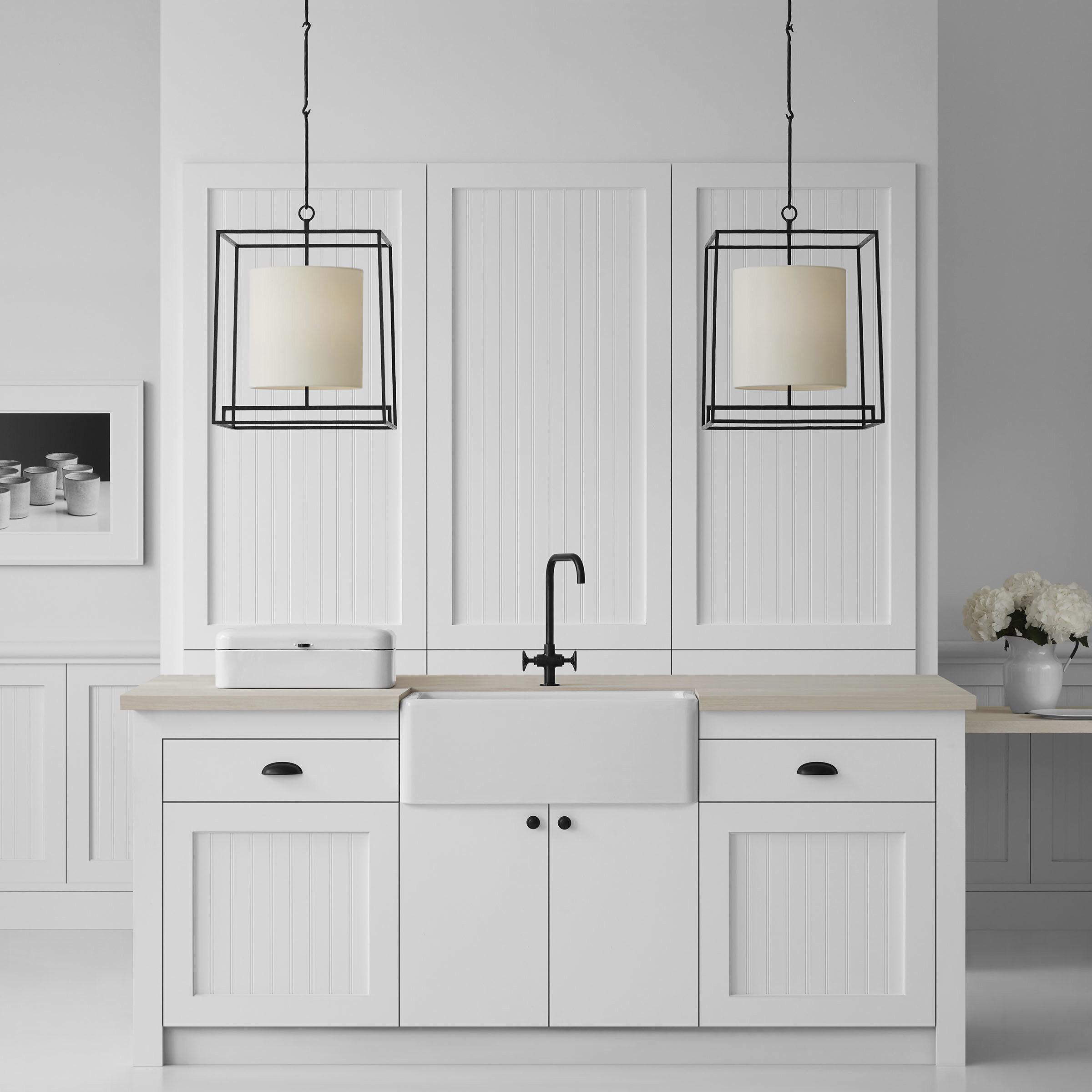 Ian K. Fowler Taine LED 18 inch Aged Iron Lantern Pendant Ceiling Light, Medium