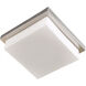 Gibraltar LED 12 inch Brushed Nickel Flush Mount Ceiling Light