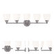 Somerville 5 Light 34 inch Polished Chrome Vanity Sconce Wall Light