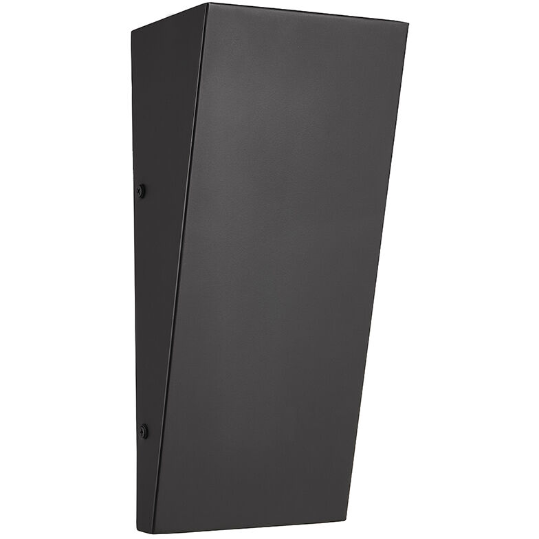Corwin Family 12 inch Matte Black Outdoor Wall Sconce in 4" D x 5.5" W x 12" H, EVOLV