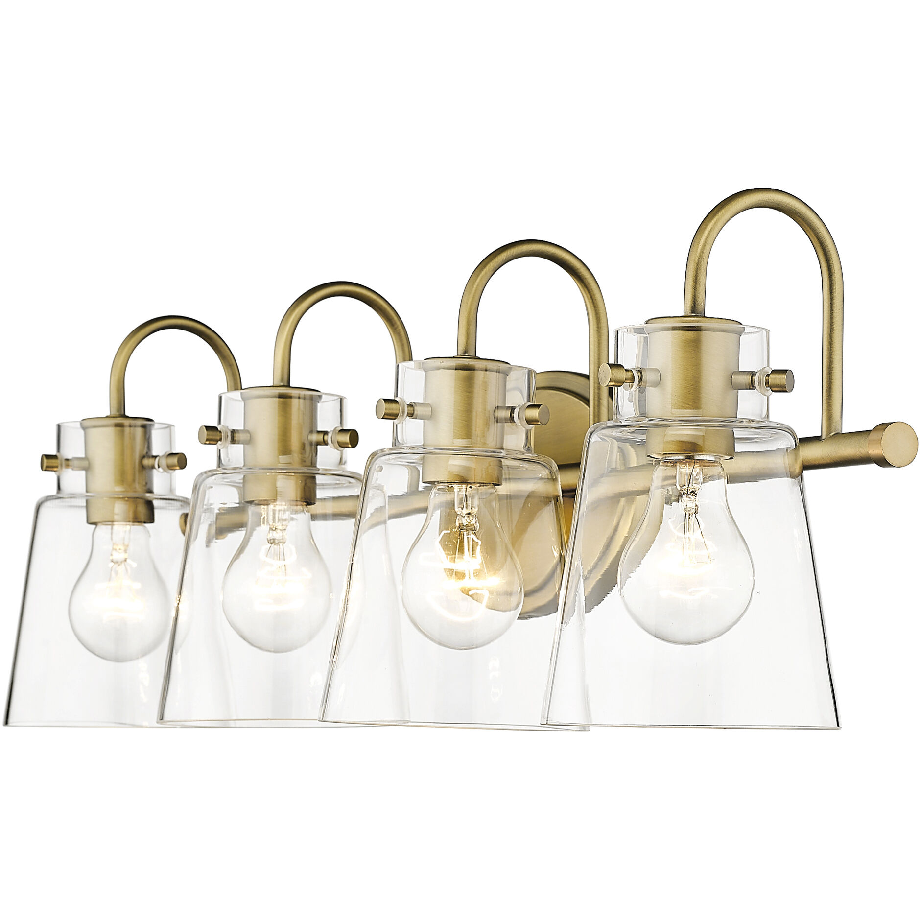 Bristow 4 Light 29 inch Antique Brass Vanity Light Wall Light