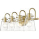Bristow 4 Light 29 inch Antique Brass Vanity Light Wall Light