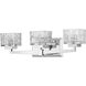 Rubicon 3 Light 22 inch Chrome Vanity Wall Light in G9