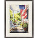 Vintage Porch Blue and Green and Red and Brown Framed Art