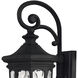 Estate Series Raley Outdoor Wall Mount Lantern in Museum Black, Small
