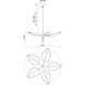 Flora LED 31 inch Natural Brass Pendant Ceiling Light