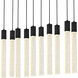 Weston 10 Light 42 inch Black Pendant Ceiling Light