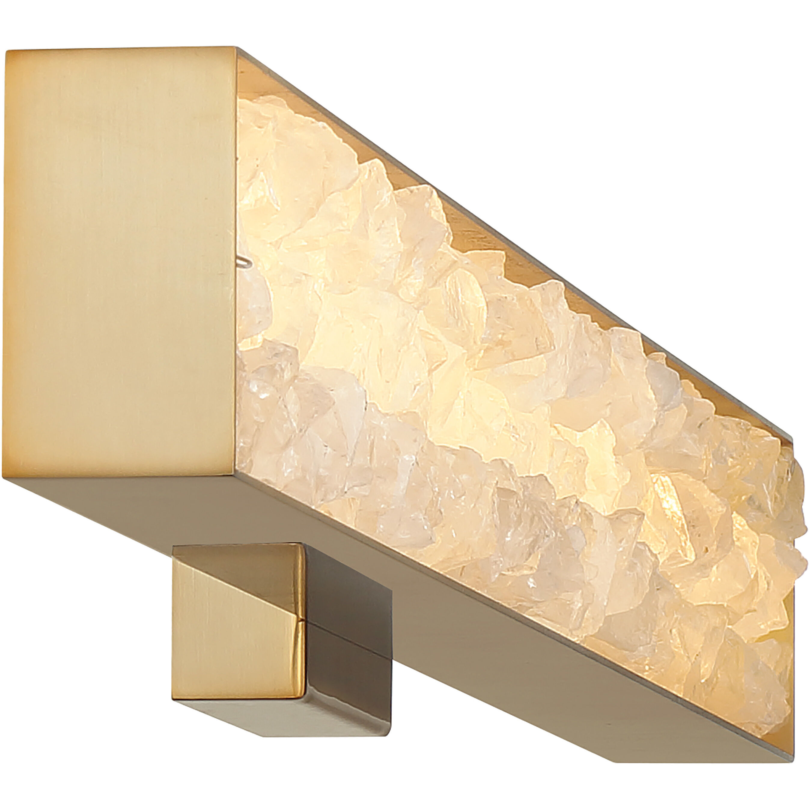 Divinely LED 3 inch Celeste Brass ADA Wall Sconce Wall Light