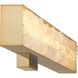 Divinely LED 3 inch Celeste Brass ADA Wall Sconce Wall Light