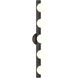 Cabaret 5 Light 27.56 inch Matte Black Bathroom Wall Light