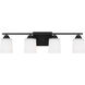 Vinton 4 Light 29 inch Midnight Black Wall Bath Fixture Wall Light