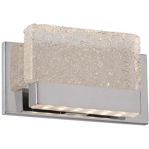 Glacier LED 3 inch Chrome ADA Wall Sconce Wall Light in 9in.