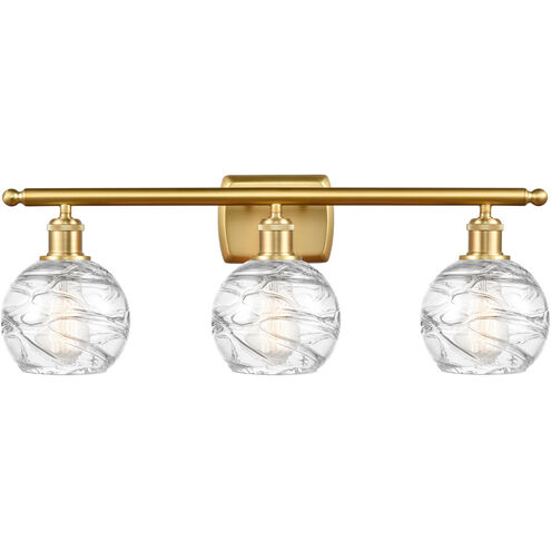 Ballston Small Deco Swirl LED 26 inch Satin Gold Bath Vanity Light Wall Light, Ballston