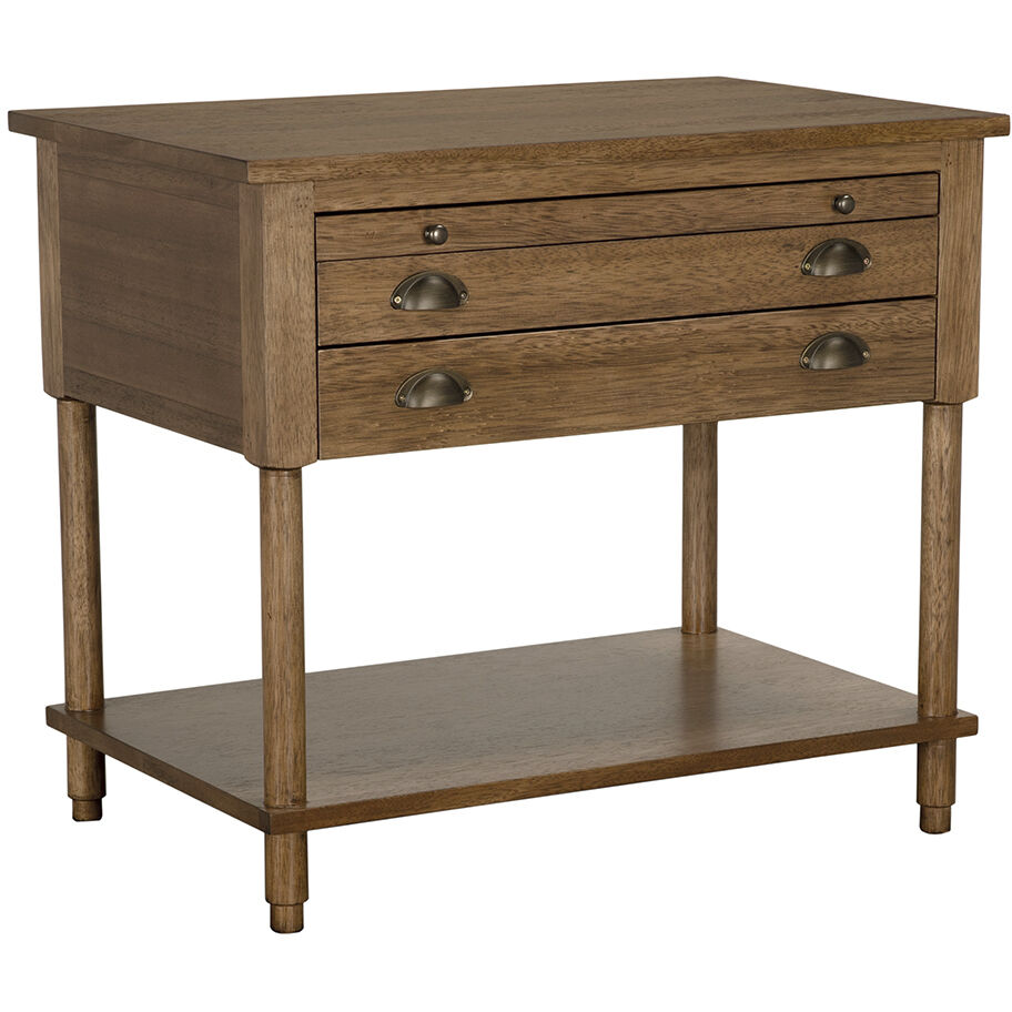 Artemio 32 X 32 inch Black Walnut Side Table