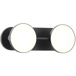 Novel LED 13.25 inch Black Bath Vanity Light Wall Light