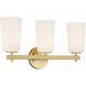 Colton Bath Vanity Light Wall Light in Aged Brass
