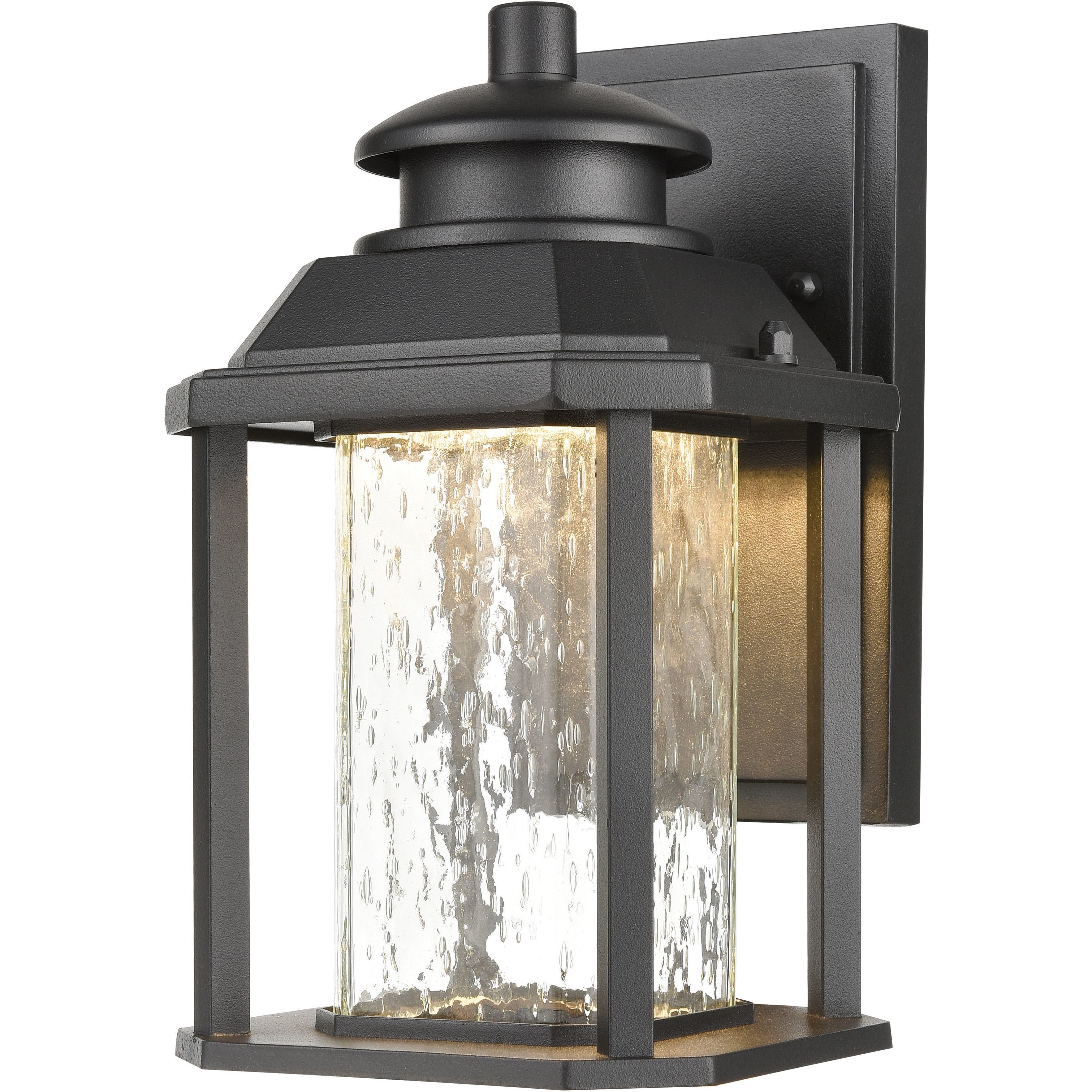 Irvine LED 10 inch Matte Black Outdoor Wall Sconce