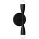 Maya 2 Light 5.13 inch Midnight Black Bath Light Wall Light, Small