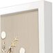 Waterside Collection Lacquered White Wood Shadow Box Style Framed Art