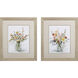 Florals Pink and Blue and Green and Orange Framed Art, Propac