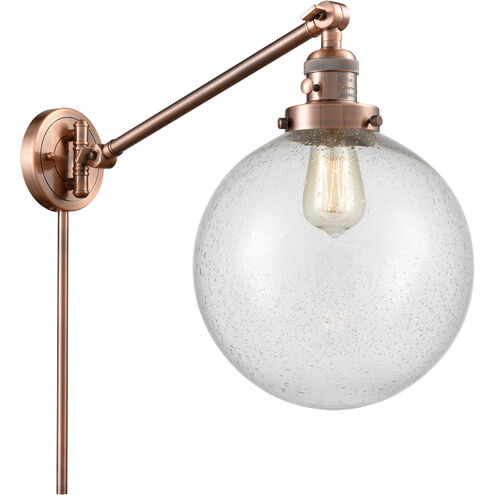 X-Large Beacon 18 inch 60.00 watt Antique Copper Swing Arm Wall Light, Franklin Restoration