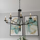 Alexander 8 Light 40 inch Matte Black Chandelier Ceiling Light