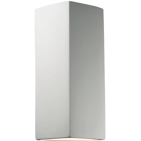 Ambiance Peaked Rectangle LED 7 inch Bisque ADA Wall Sconce Wall Light