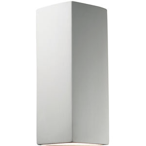 Ambiance Peaked Rectangle 2 Light 7 inch Bisque ADA Wall Sconce Wall Light in Incandescent
